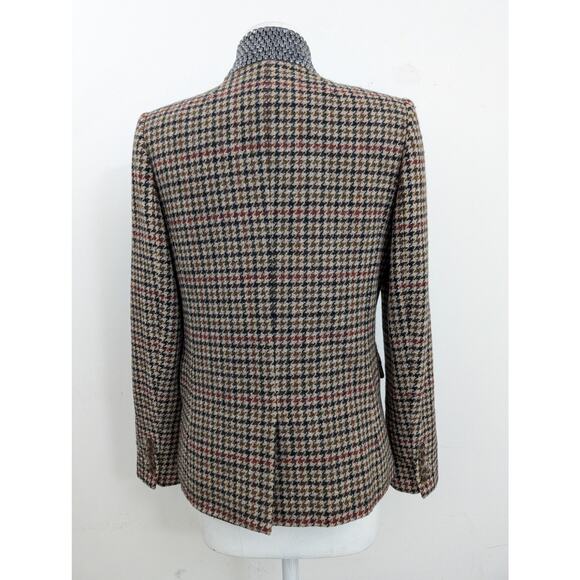 J.Crew Regent houndstooth jewel embellished collar blazer sz 8 - Picture 4 of 16